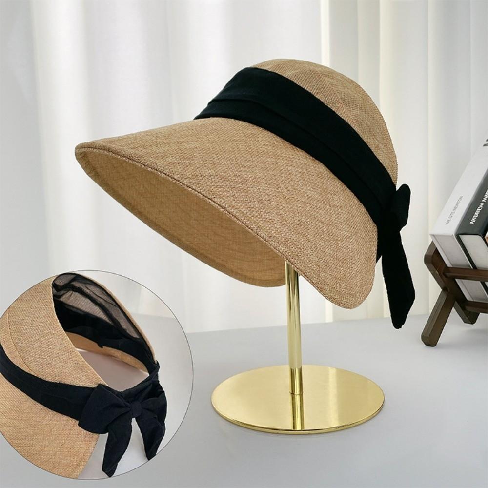 Cotton and Linen Sun Protection Hat Lightweight Beach Hats New Large Brim Hat  Beach Wear