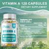 Pslalae Vitamin A Komplex Weichkapseln: Gesunde Sehkraft, allgemeine Gesundheit erhalten, vegan, GVO-frei.