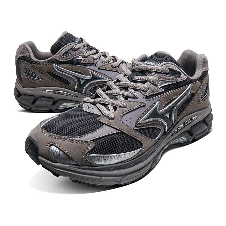 Mizuno LG Premium Retro Trend Non-Slip Wear-Resistant Low-Top Running Shoes Unisex sneaker Storm-Gray D1GH241101