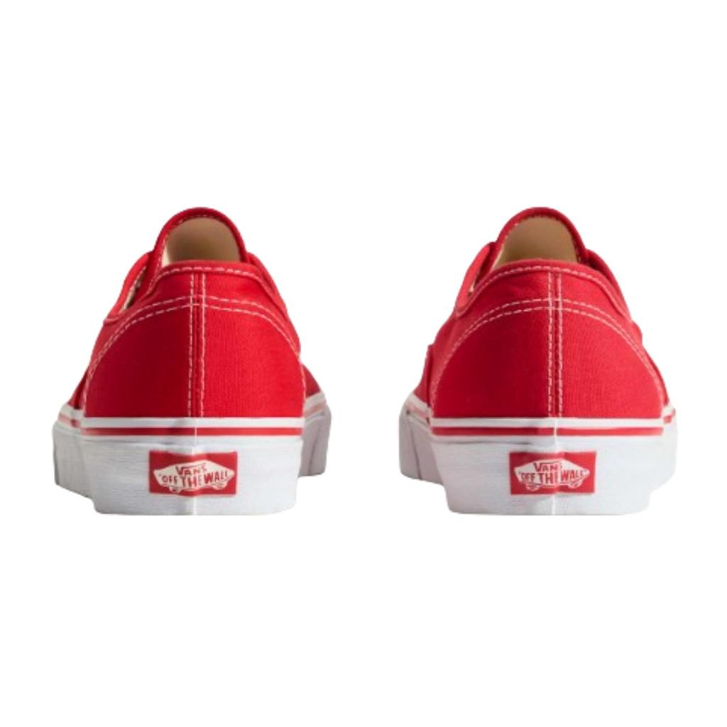 Durable Canvas Vans Core Classic Authentic Red Sneakers for Daily Comfort