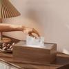 Walnut Wooden Tissue Box Luxury Tissue Case Nordic Style Paper Towel Container  Home Decor