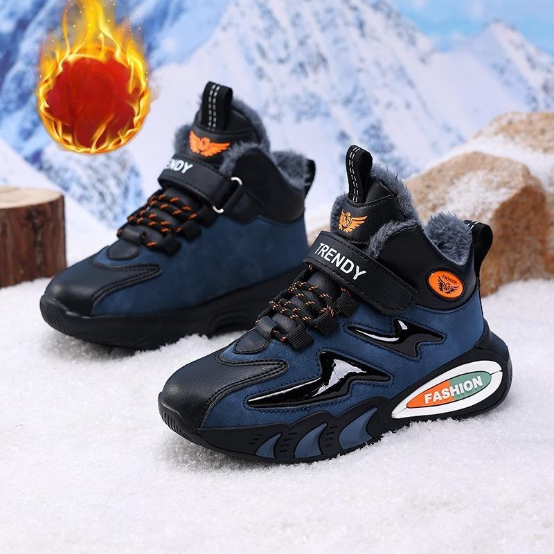 Children's New Autumn-winter Shoes, Boys' Shoes, Sports Shoes, Buttoned Shoes