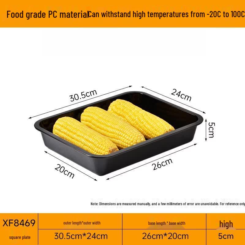 Rectangular Plastic Food Display Trays