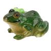 Froschfigur Niedlich Lustig Harz Frosch mit Schildkröte Skulptur für Terrasse Garten Ornament