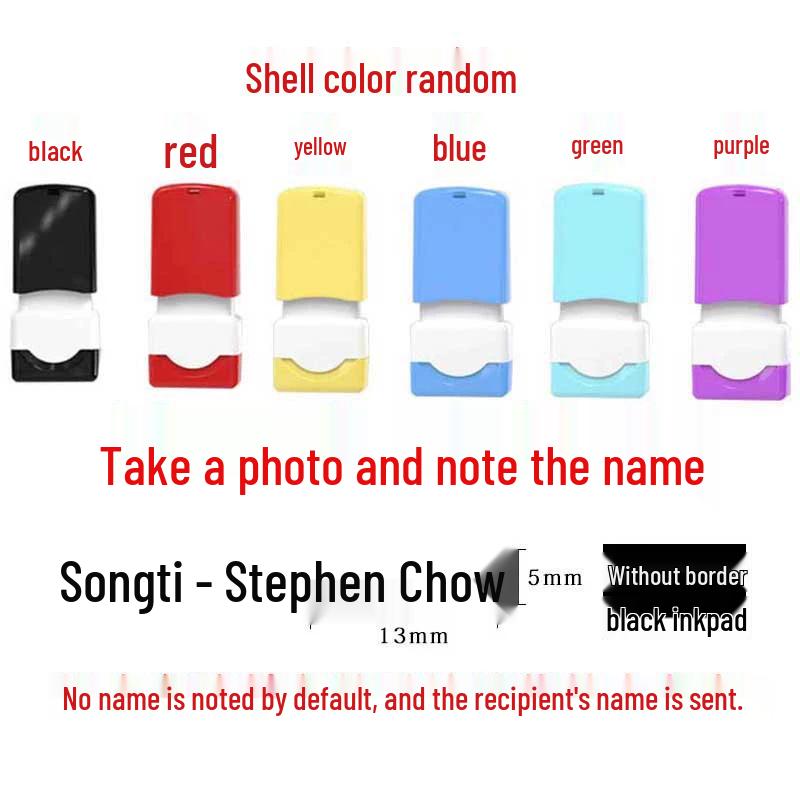 Personalized Name Stamp and Handwritten Signature Seal, Custom Engraving 10,000 Uses