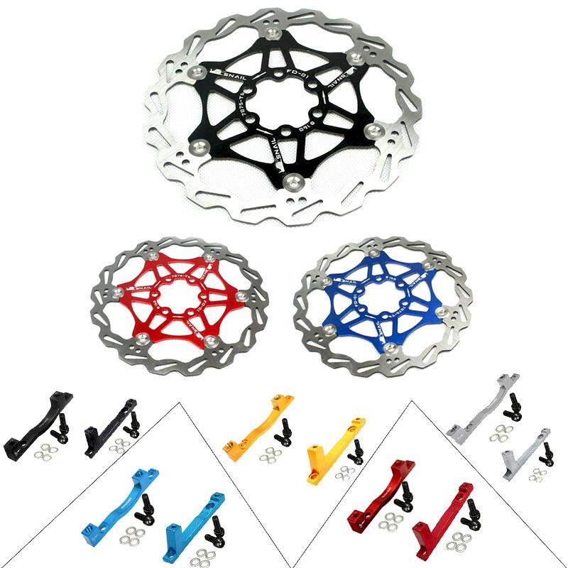 Bike Disc Brake Rotors Front Rear 180mm 203mm Bicycle Adapter PM Caliper Aluminum Alloy Cycling Accessory Adapter