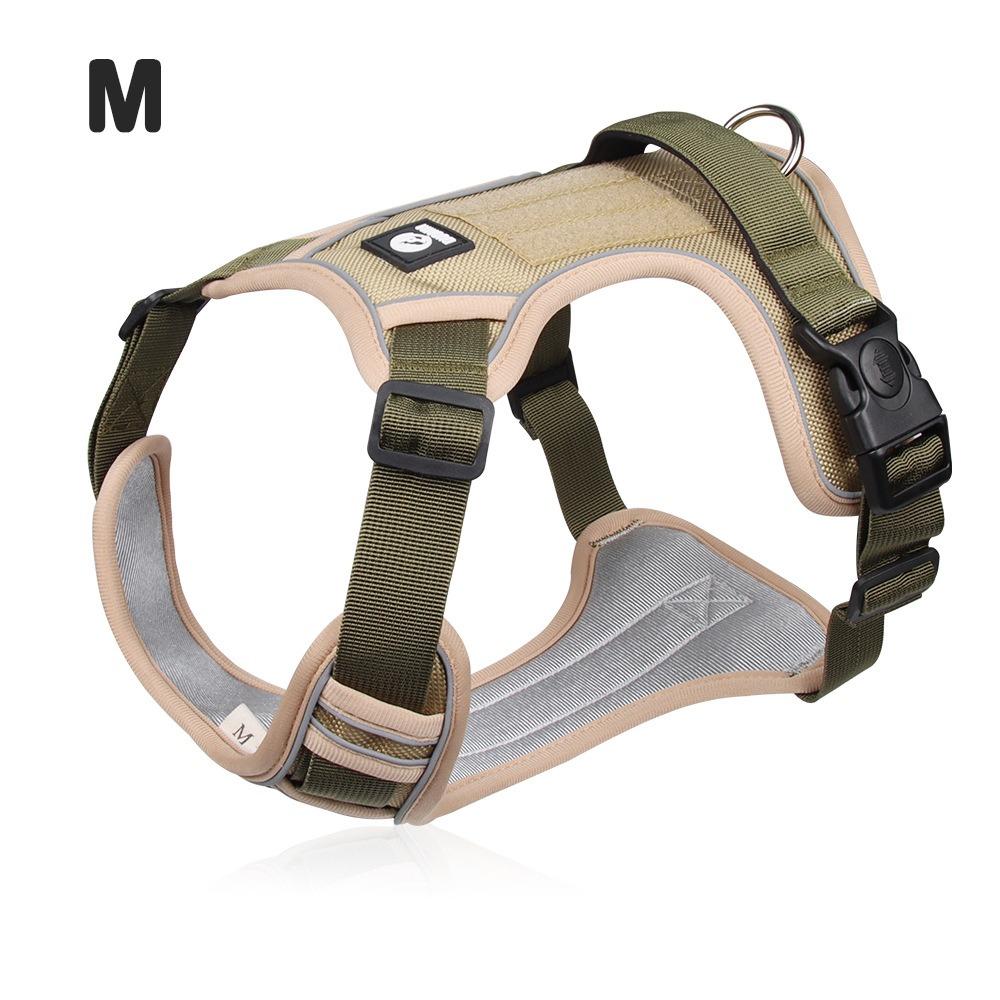 Shockproof Dog Leash Vest Wear-resistant Anti-chew Dog Chest Strap Reflective Adjustable Dog Leash