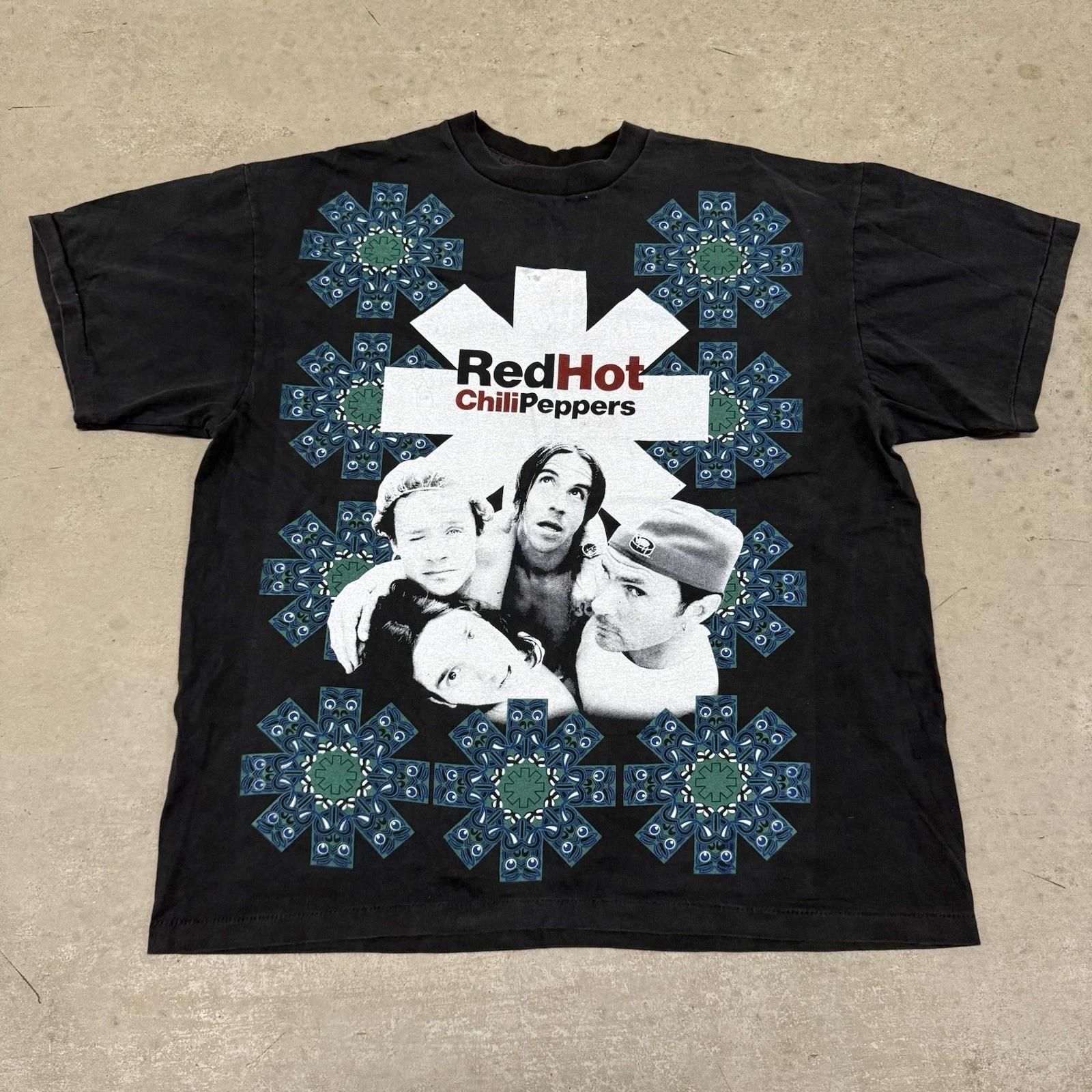 Red Hot Chili Peppers 1990’s Aztec Vintage Reprint Single Stitch T-Shirt XL 2XL