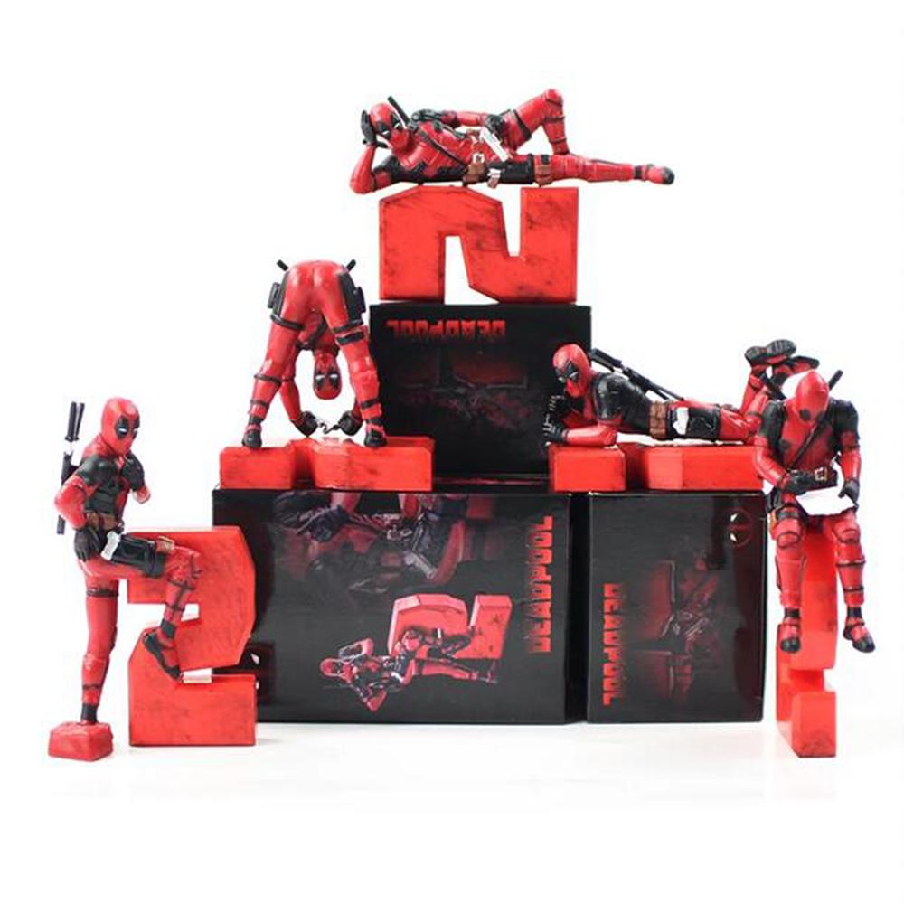 Deadpool Klassiker Anime Figuren Modell für Zuhause, Auto, Schreibtisch und Computer Dekoration