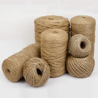 Natural Hessian Jute Twine Jute Rope Burlap Rope Burlap String for DIY Crafts Gift Wrapping Wedding Christmas Decor