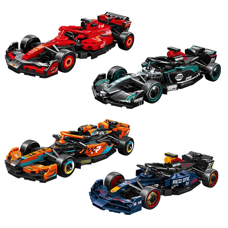 Creative Speed MOC City Vehicle Super Car Formula Car Rally Building Blocks Bricks Sets Ornament Diy ConsturctionToys