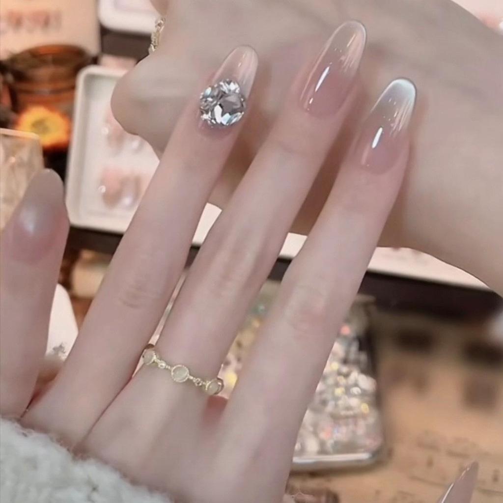 2026 Designer Wearable Nails: Butterfly Fairy Fingertips, Dreamy Starry Sky, High-End Light Luxury Handmade Tips.