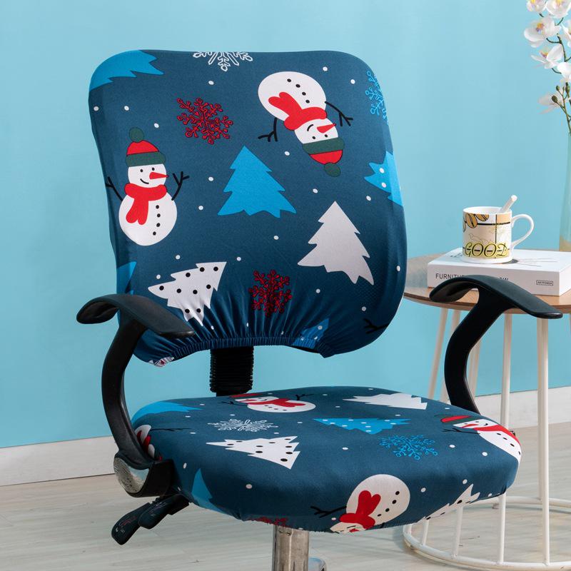 Elegant Elastic Split Chair Cover for Office, Dining, and Computer Chairs