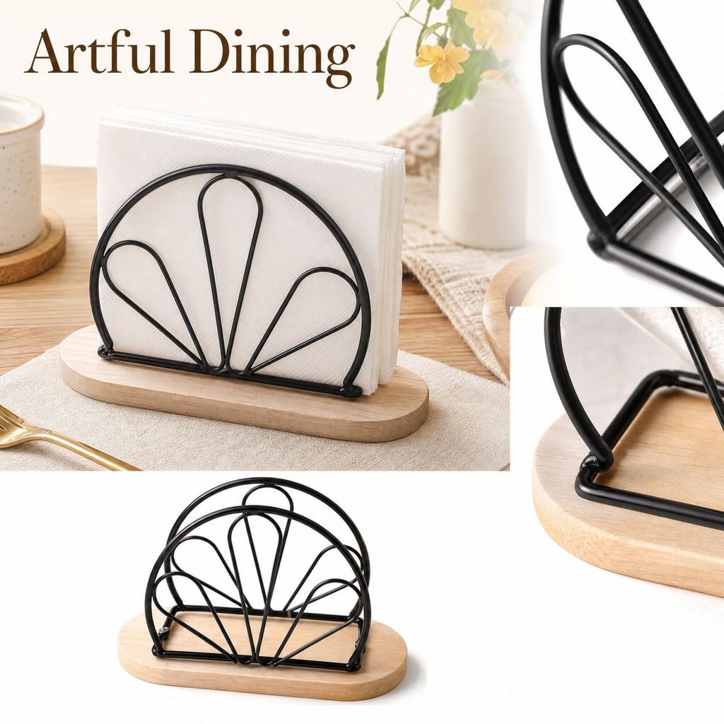 Tissue and Napkin Holder with for Kitchen Table