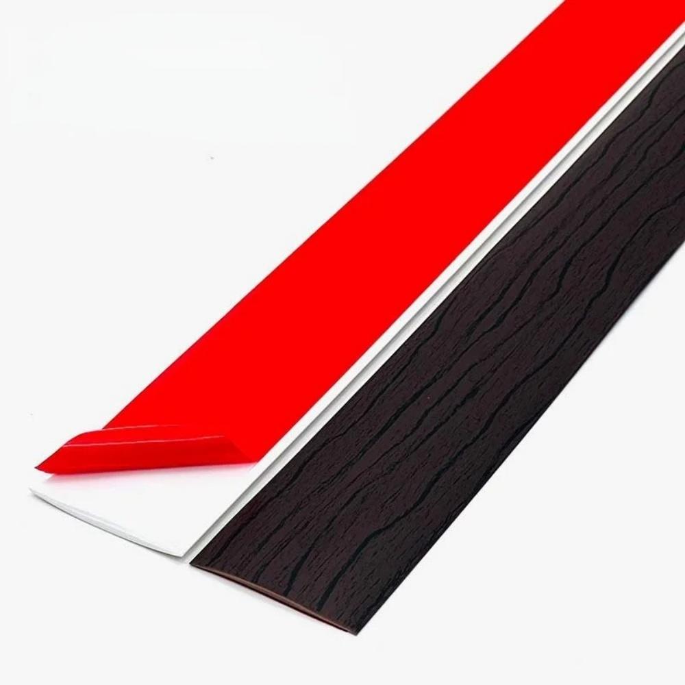 1PC 2mX4cm PVC Wood Floor Transition Strip Edge Closing Strip Self-adhesive Seam Stripwood Grain Flat Buckle Dge Pressing