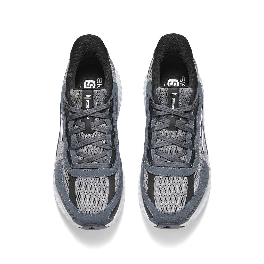 Skechers Go Comfortable Versatile Shock Absorbing Breathable Low Top Running Shoes Men Sneaker Blue Gray 220394-CCBK
