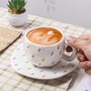 Coffee Mugs Set with Saucer Cute Cloud In The Sky  Cup Gifts for Women for Birthday Tea 320ML Ceramic Cup