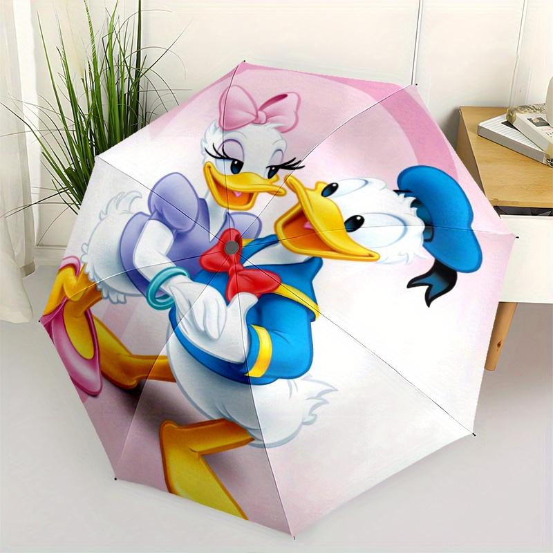 

Donald Duck & Daisy Duck Couples Automatic Opening and Closing Umbrella - Small Umbrella Suitable for Various Occasions, Portable 3-Fold Sma