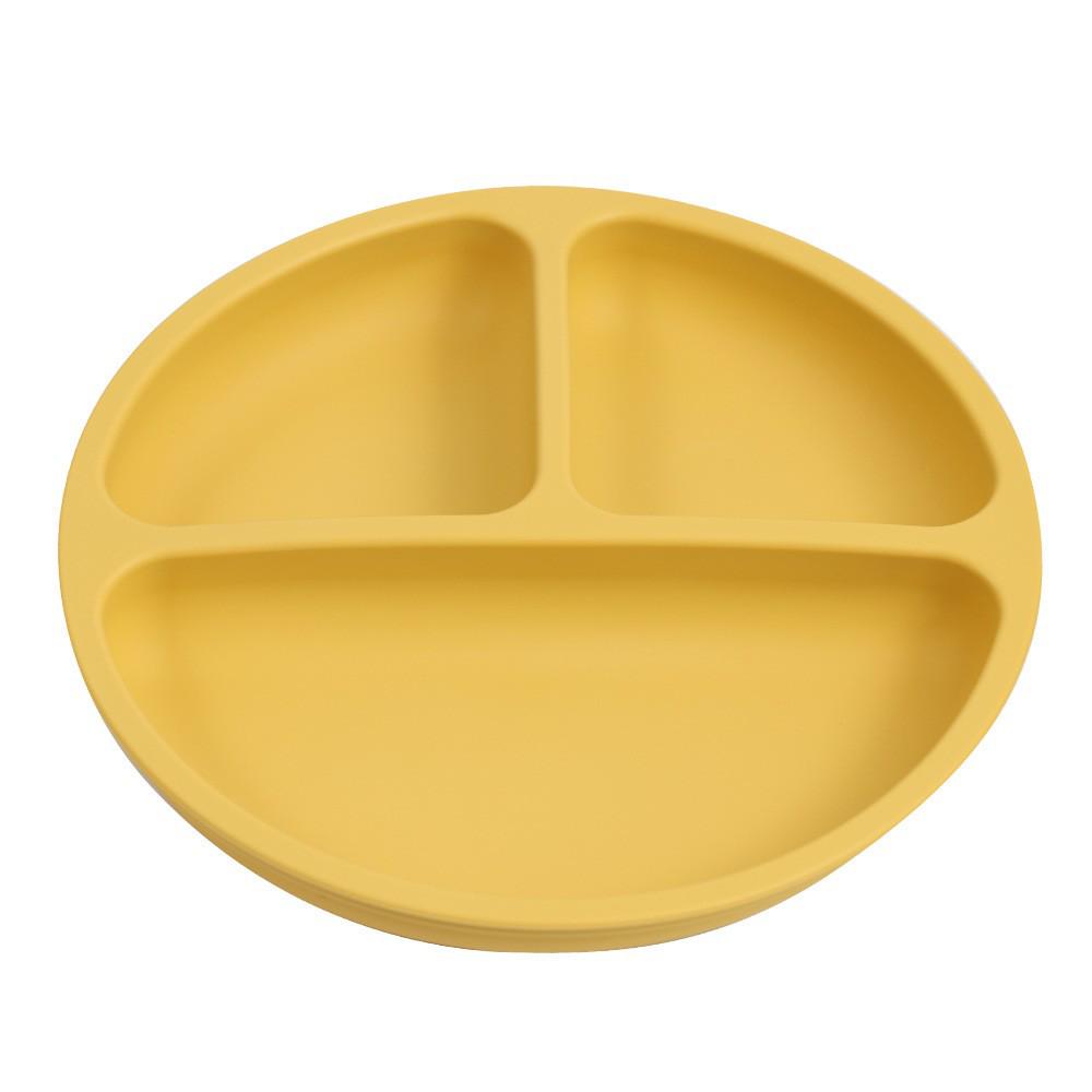 Food Grade Silicone Baby Feeding Plate with Compartments