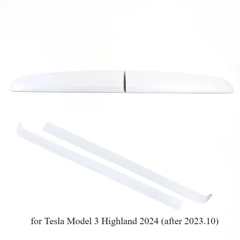 Dashboard Panel for Tesla Model 3 Highland Air Vents White Interior Decorative Shell Cover Sticker Trim Carbon Car Modifications