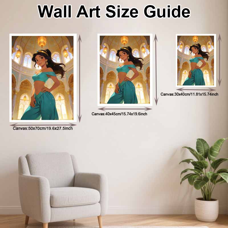 Disney Prinzessin Jasmine Diamantmalerei Malerei Kunst-Set Handgemachtes DIY 5D Wohnkultur Geschenk