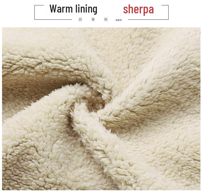 2024 Herren Europäische Lammwolle Kapuzenjacke: Herbst/Winter Dicke Lässige Strickjacke