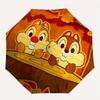 Autumn Adventure Chip 'n' Dale Durable Cartoon Folding Umbrella, Portable 3-Fold Compact Umbrella for Men and Women, Suitable for Travel or