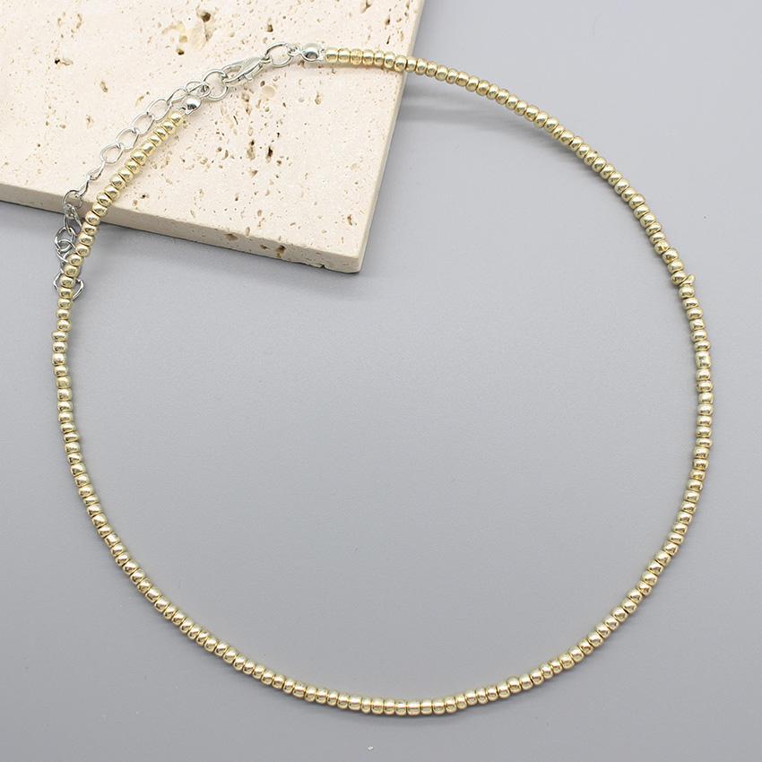Simple Seed Beads Choker  Women Korean Fashion Charm Colorful Handmade Boho Collar Chain Neck Necklace Femme Jewelry  Gift