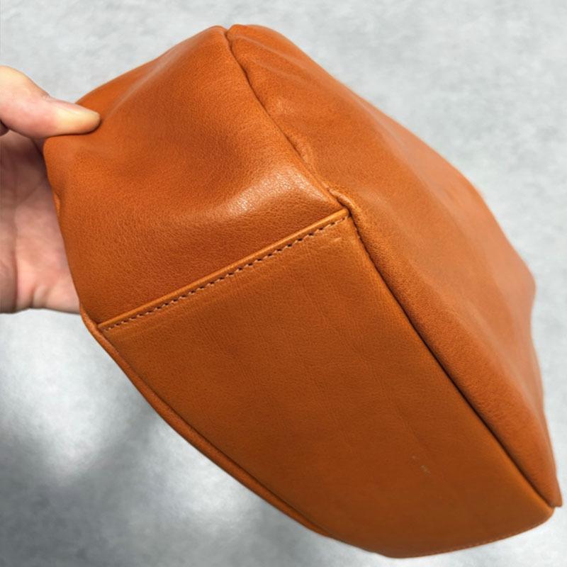 Cowhide Leather Women'S Bag Crossbody Shoulder Bag Underarm Bag Premium Feeling Bag
