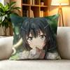 YYukino Yukinoshita My Teen Romantic Comedy SNAFU  Pillow Case Square DoubleSided Sofa Cushion Cover Bedroom Bedside Pillow