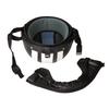 Casco moto scooter open face mezza pelle con visiera occhiali UV stile retrò vintage 54-60 cm