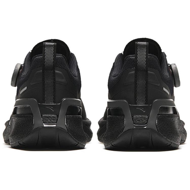 Anta Comfortable Low Top Running Shoes Men's Black Red 112427780-3