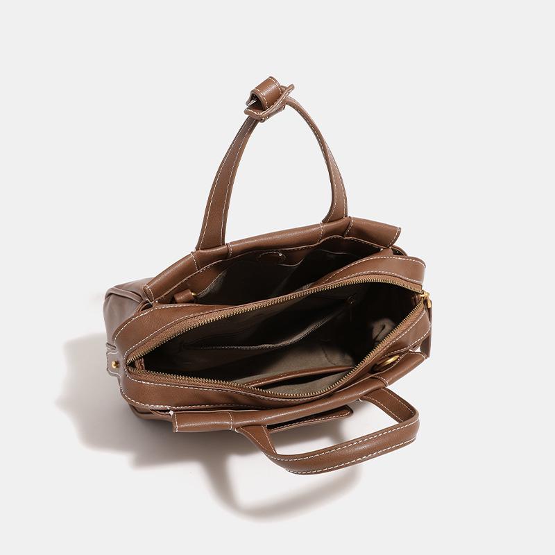 Celebrity Style High-End Leather Texture Tote - Small Crossbody & Shoulder Bag