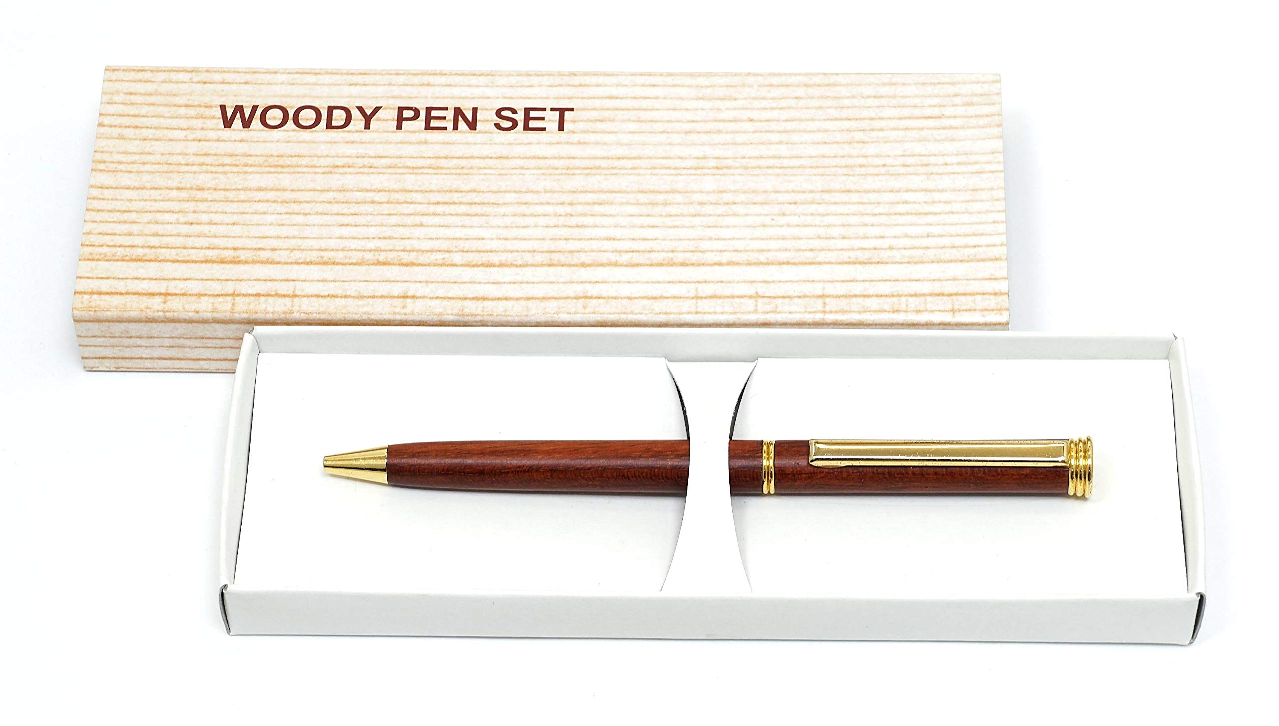 

Takizawa 502 Rotating Ballpoint Pen with a Precious Rosewood Barrel, Brown, 1-Pack, T22-K4-502-1
