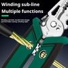 Multifunctional Wire Cable Plier Portable Maintenance Pulling Winding Crimping Terminals Breaking Wires Wire Crimper