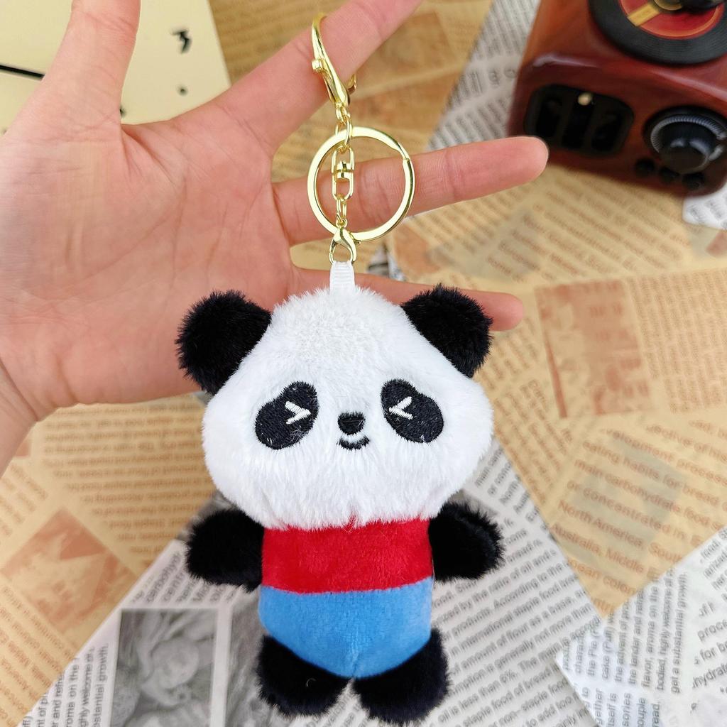 Mini Panda Plush Keychain Doll