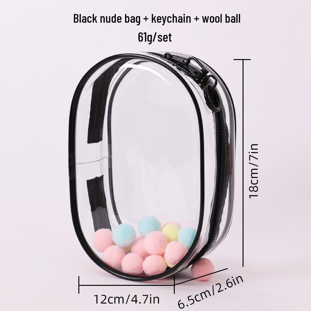 

Stroller Capsule Doll Display Bubble Bag with Matte Transparent Dustproof Cover and Hanging Feature