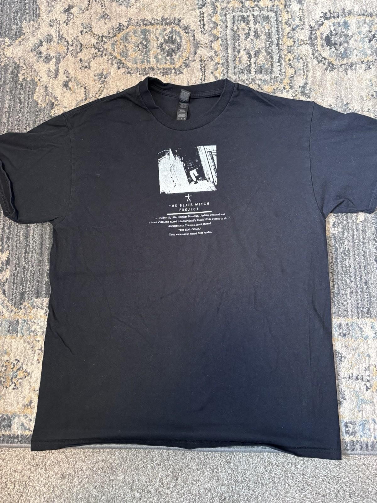 The Blair Witch Project DIY Screen-printed shirt, Large Gildan, Found Footage Unisex T-Shirt L