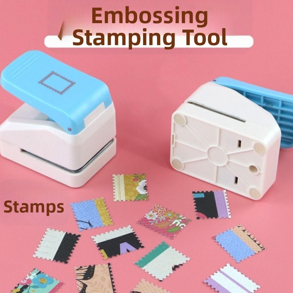 DIY Stamp Border Punch 2.87x2.39cm Toothed Puncher Embosser Embossing Machine  Journal Making