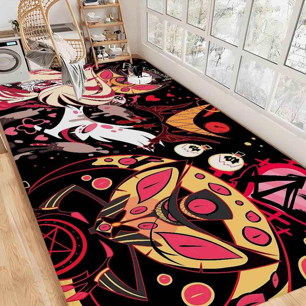 H-Helluva Boss Blitzo Cartoon Floor Carpet Nordic Style Home Doormat Bathroom-Toilet Mats Bedroom Hotel Decor Mat