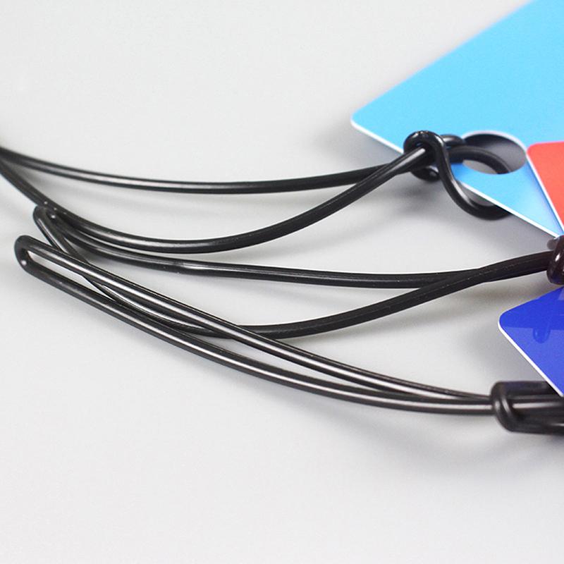50Pcs Travel Tags Plastic Bag Loops Colorful Luggage Id Label Strap Holder Lanyard Portable Travel Accessories