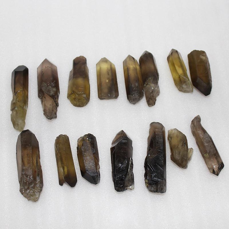 Natural Lemurian Rough Smoky Quartz Crystal Point For Healing Spiritual Growth Home Decor