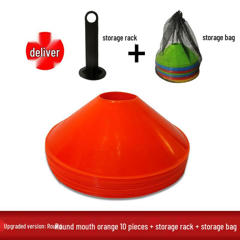 Zestaw dysków z numerowanym logo: Blokada drogowa Butterfly Pier do treningu piłkarskiego