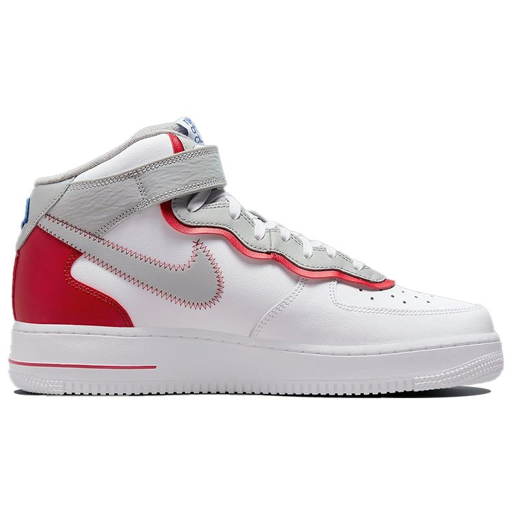 Nike Air Force 1 Mid 07 LV8 Athletic Club Men Sneakers White Gym-Red Light-Smoke-Grey DH7451-100