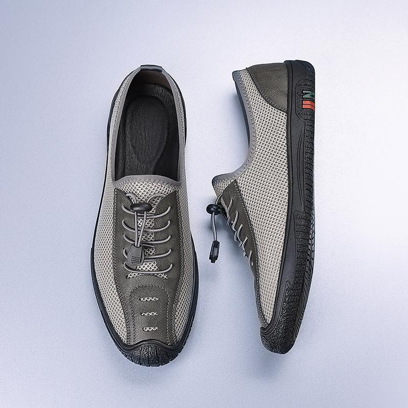 Fashion Retro Style Summer Men Sneakers Lightweight Soft Mesh Flats Non-slip Man Casual Shoe Outdoor Sports Footwear Breathable Trainers