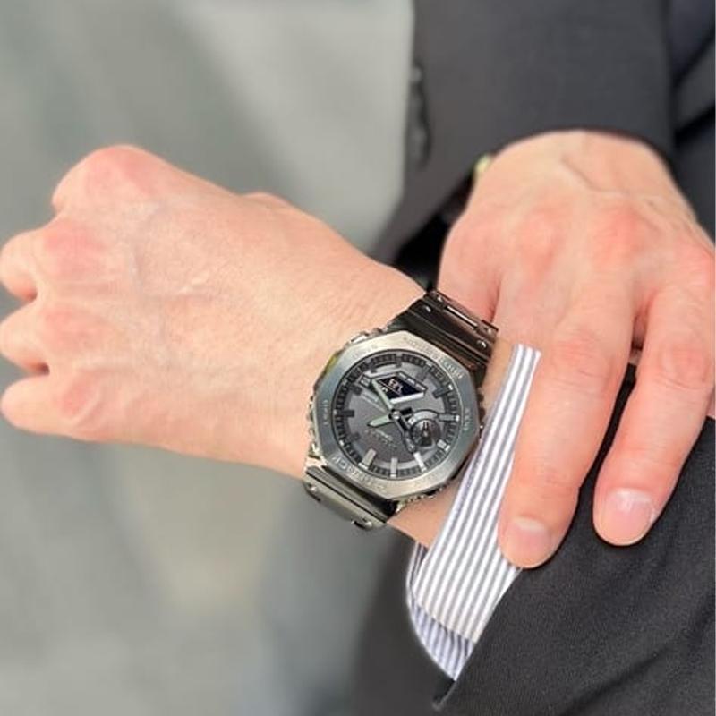 Casio Herren Vollmetall-Serie Schwarze Uhr GM-B2100BD-1A GM-B2100BD-1A