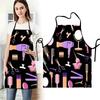 Funny Blow Dryer Pattern Hairdresser Apron Waterproof Oilproof Cooking Baking Apron Coffee Overalls Woman Men