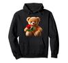 Adorable, Cute, Cuddly Teddy Bear, Red Rose Shaped Maniac Hoodie