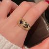 Purple Gas Donglai Medieval Style Love Purple Diamond Zir*****Pen Ring Luxury Heavy Industry Advanced Sense Personality Ring