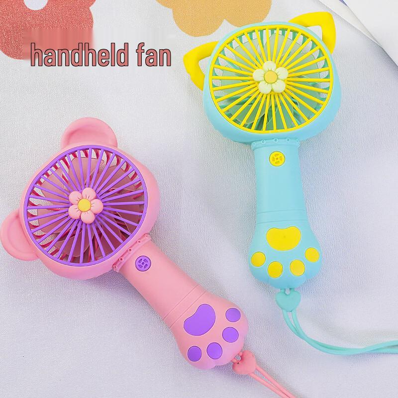 LINGPAN Mini USB Rechargeable Handheld Fan 5-Pack